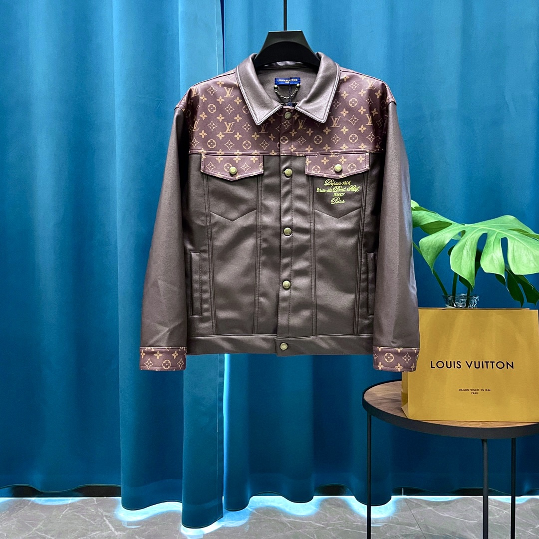 0904 New high quality patchwork trench jacket
