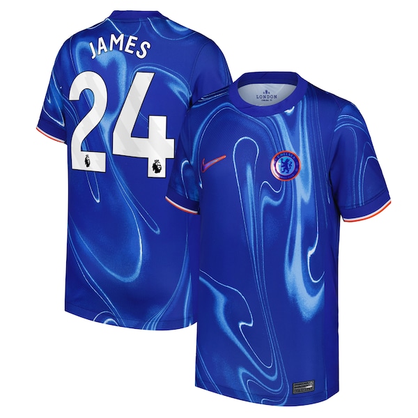 Reece James Chelsea Nike Youth 2024/25 Home Replica Player Jersey - Blue