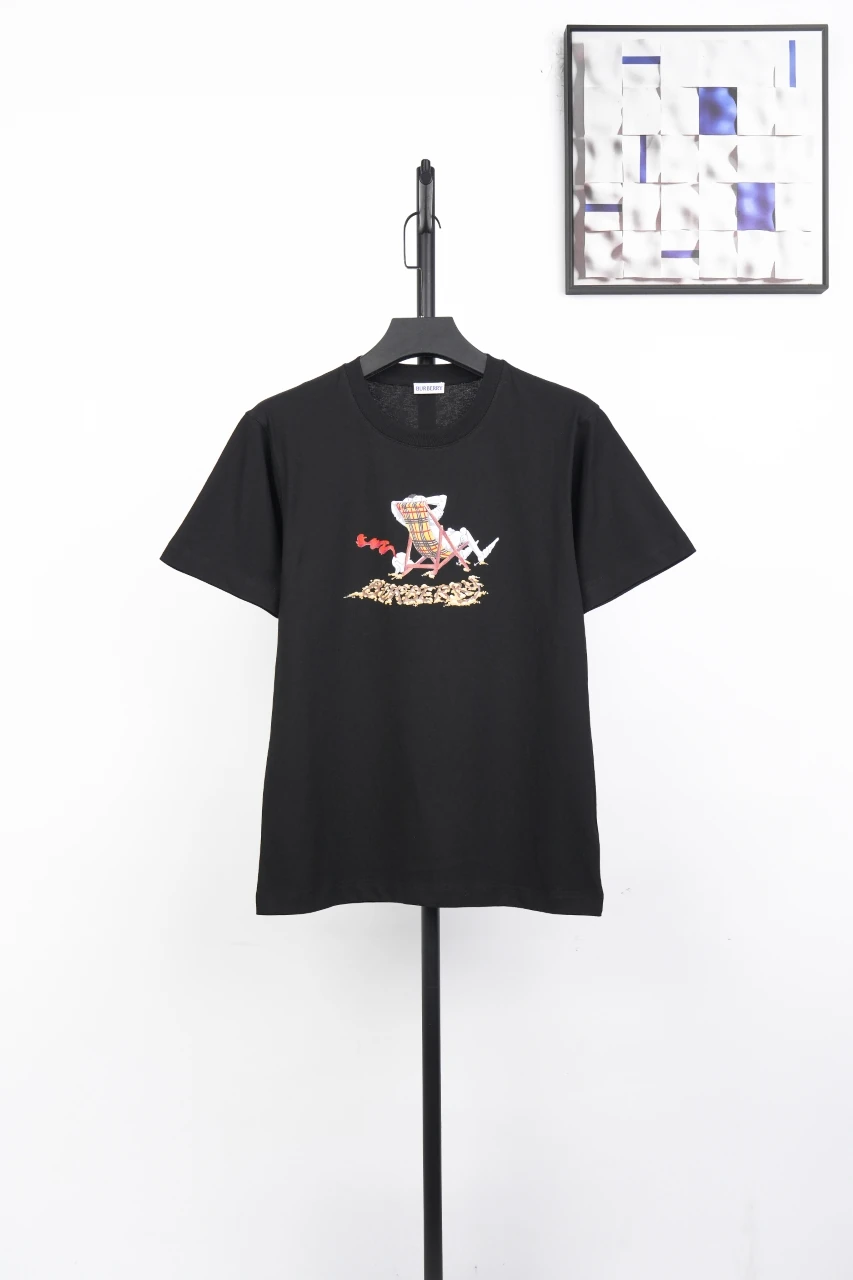 Burberry Black Beach Graphic T-Shirt product photo from LabelPicks