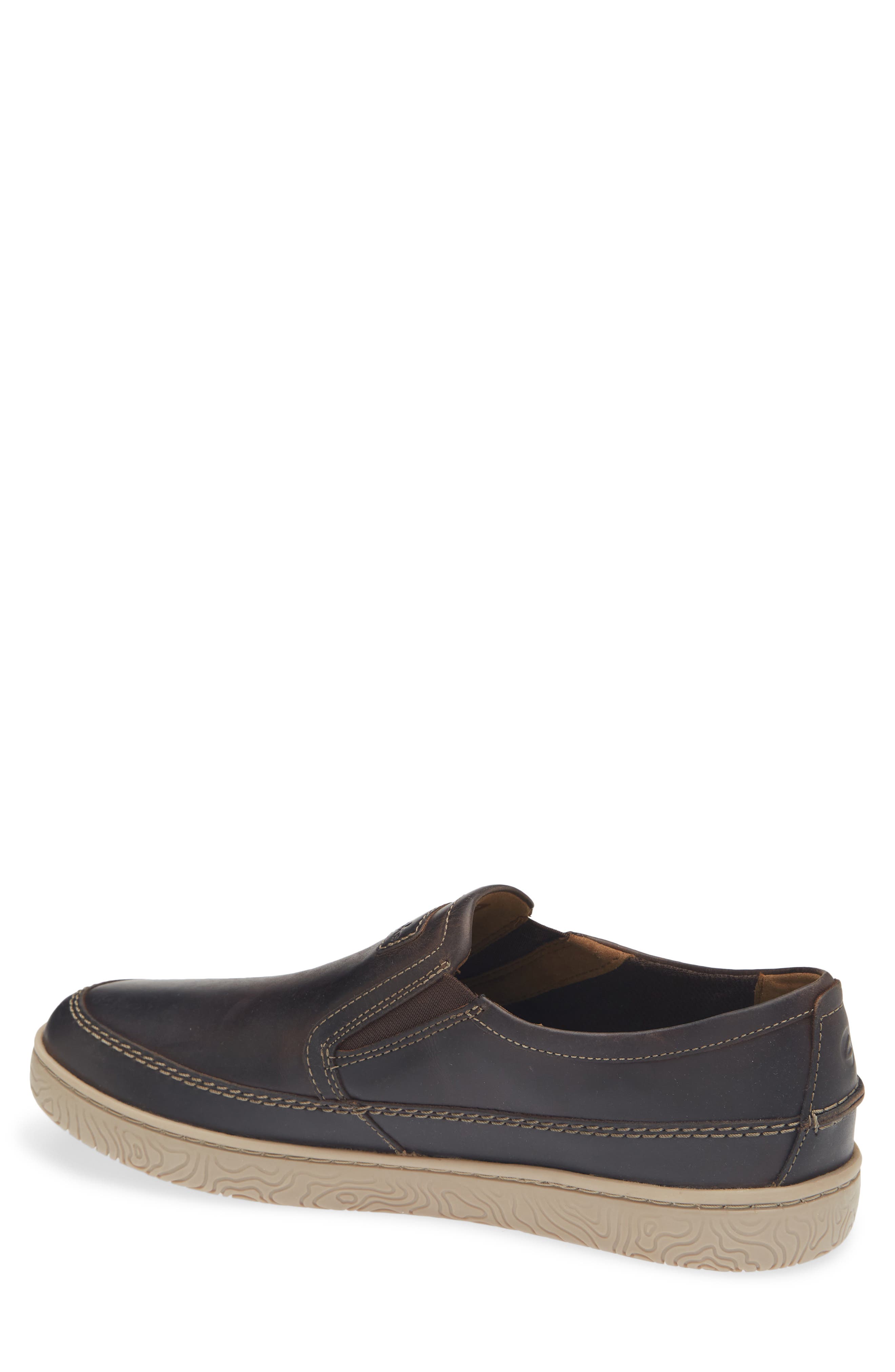 Clarks® Hodson Step Leather Slip-On Sneaker