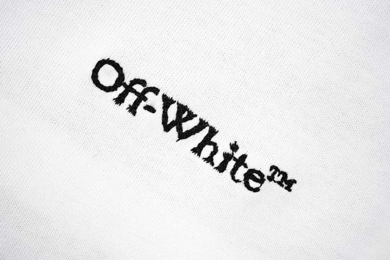 Off-White White Black Scribble Arrow Embroidered T-Shirt product photo from LabelPicks
