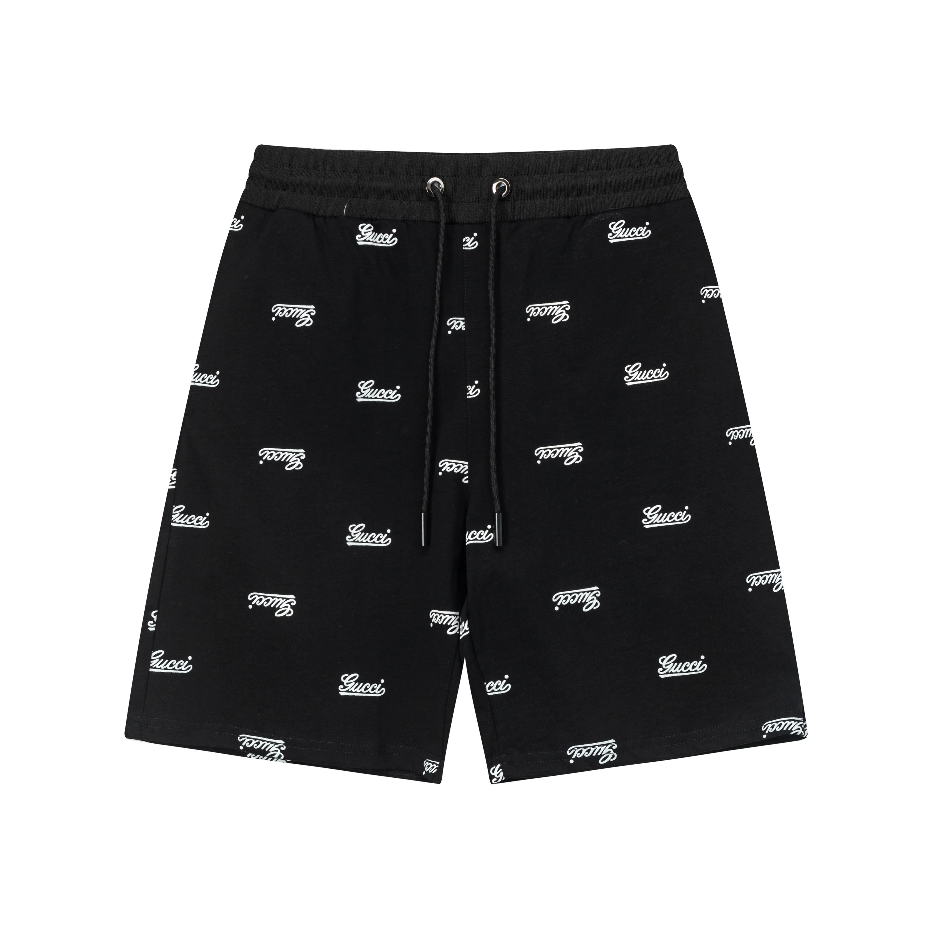 Logo knitted printed shorts