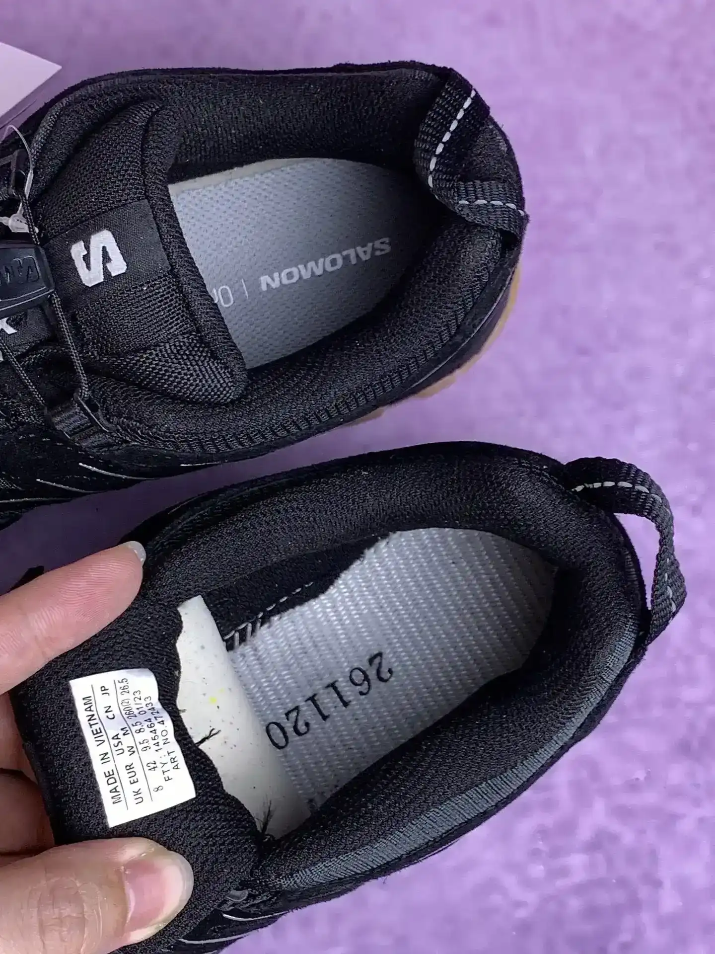 Salomon XA PRO 3D SUEDE “Black Ebony” Shoes product photo from LabelPicks