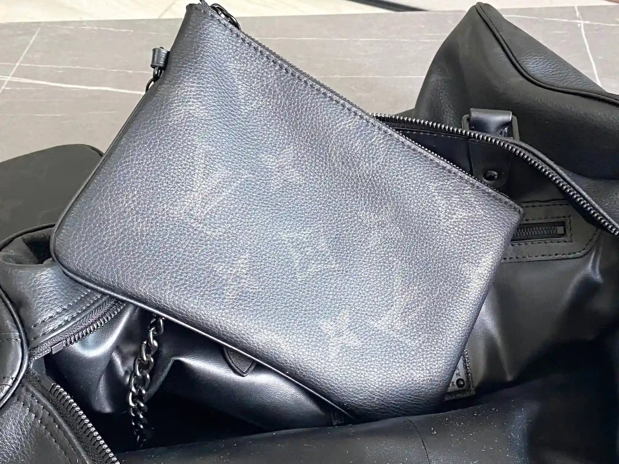 Louis Vuitton Black Speedy Lambskin Top Handle Bag product photo from LabelPicks