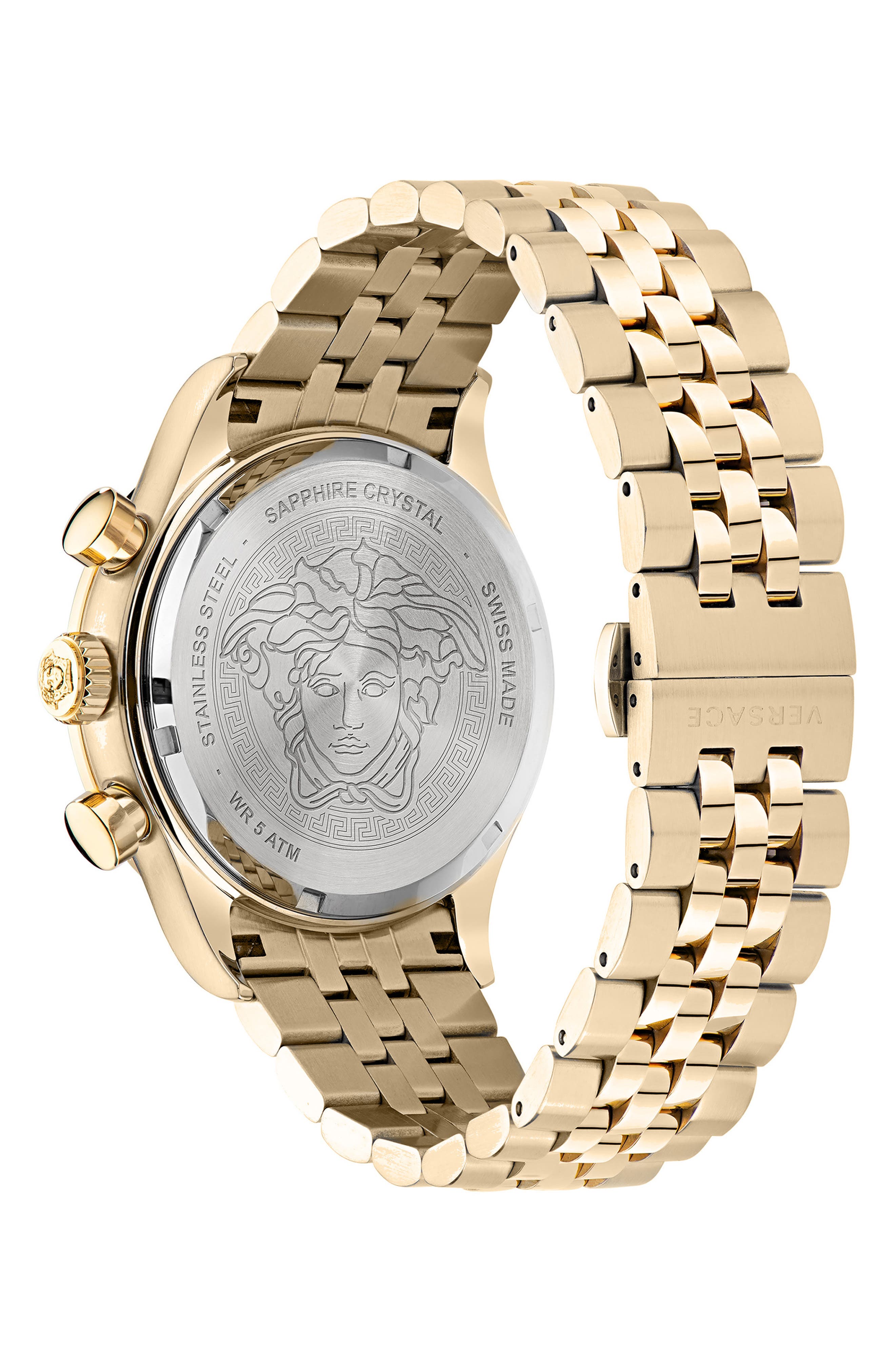 Versace Hellenyium Chronograph Bracelet Watch, 44mm