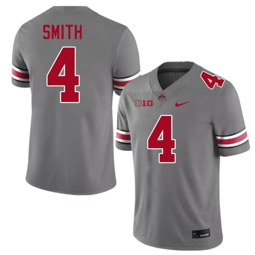 Jeremiah Smith Ohio State Buckeyes #4 Limited Jersey - Gray