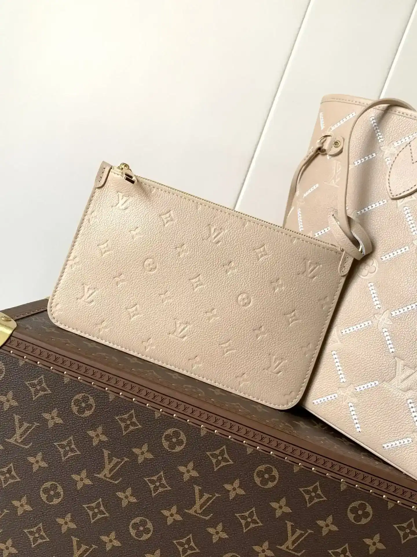 Louis Vuitton Black Neverfull Calfskin Tote Bag product photo from LabelPicks