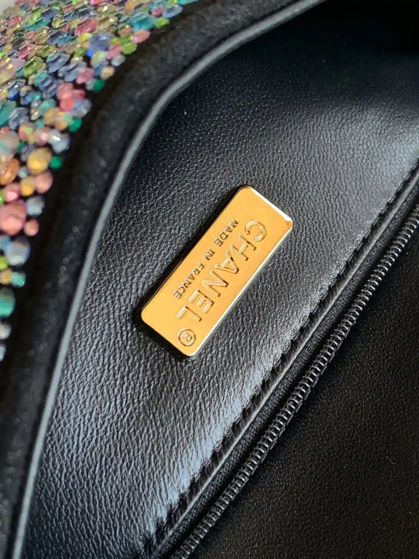 Chanel Black Classic Flap Crystal Shoulder Bag product photo from LabelPicks