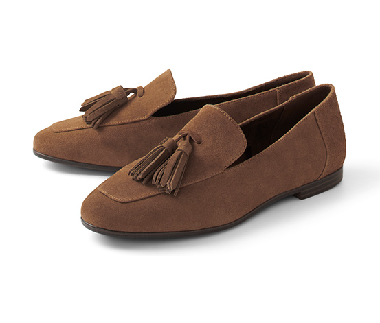 Loafer aus Veloursleder