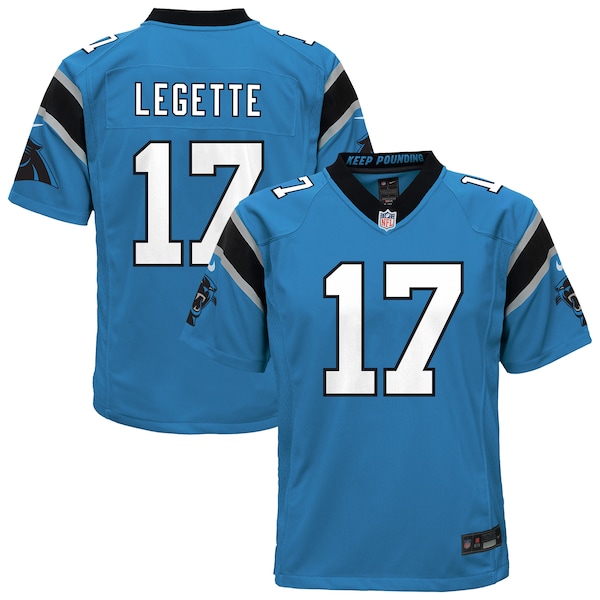 Xavier Legette Carolina Panthers Nike Youth Alternate Game Jersey - Blue/Black