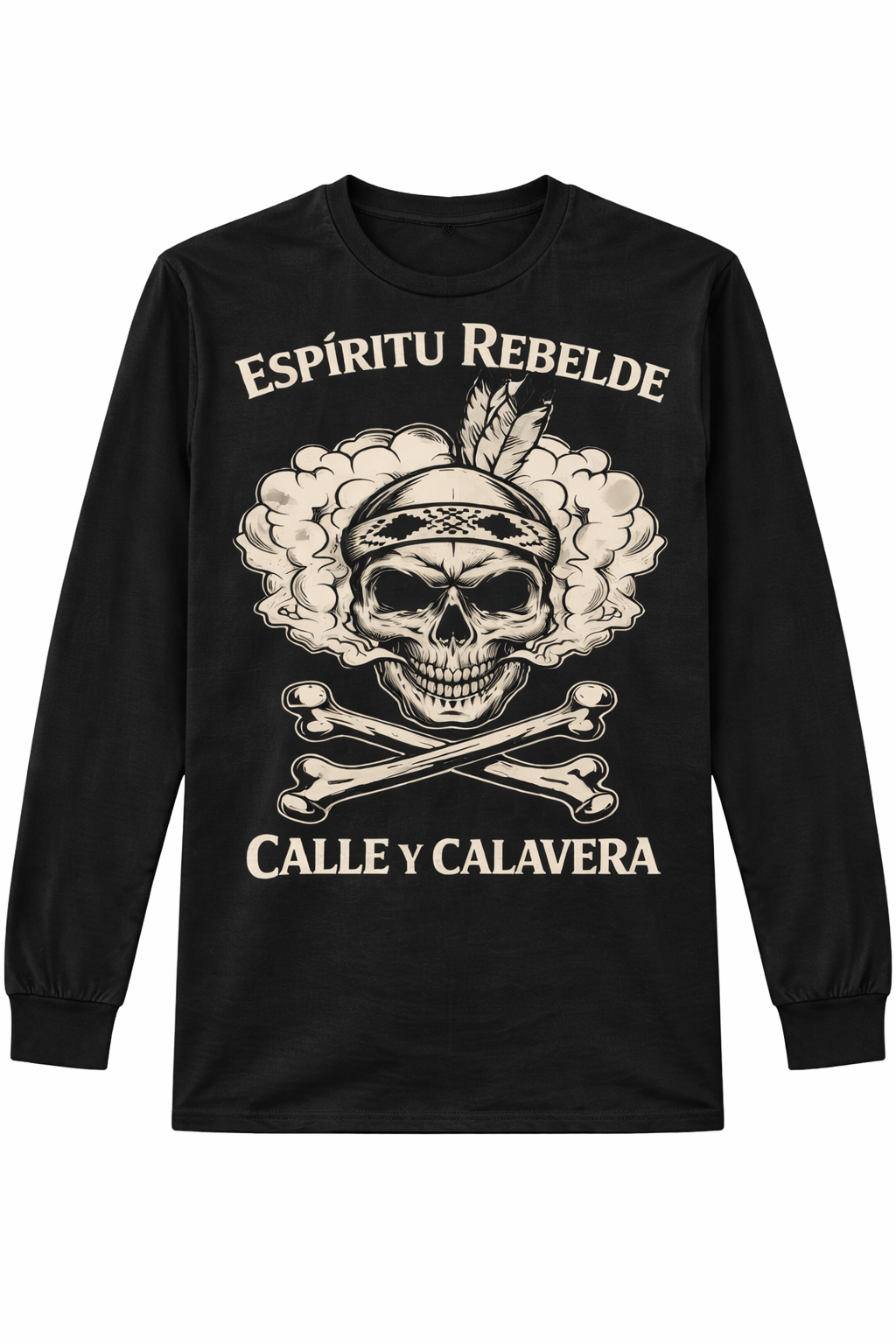 Remera “Espíritu Rebelde” – Calle y Calavera