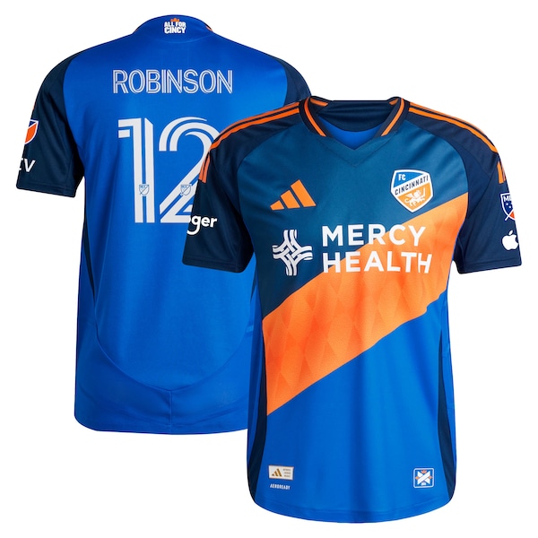 Miles Robinson FC Cincinnati adidas 2025 Orange and Blue Legacy Kit Authentic Player Jersey - Blue