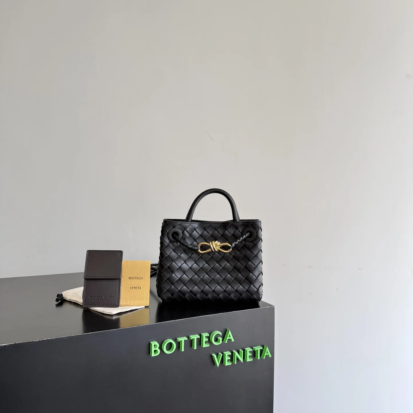 Bottega Veneta Andiamo Intrecciato Woven Leather Top Handle Bag product photo from LabelPicks