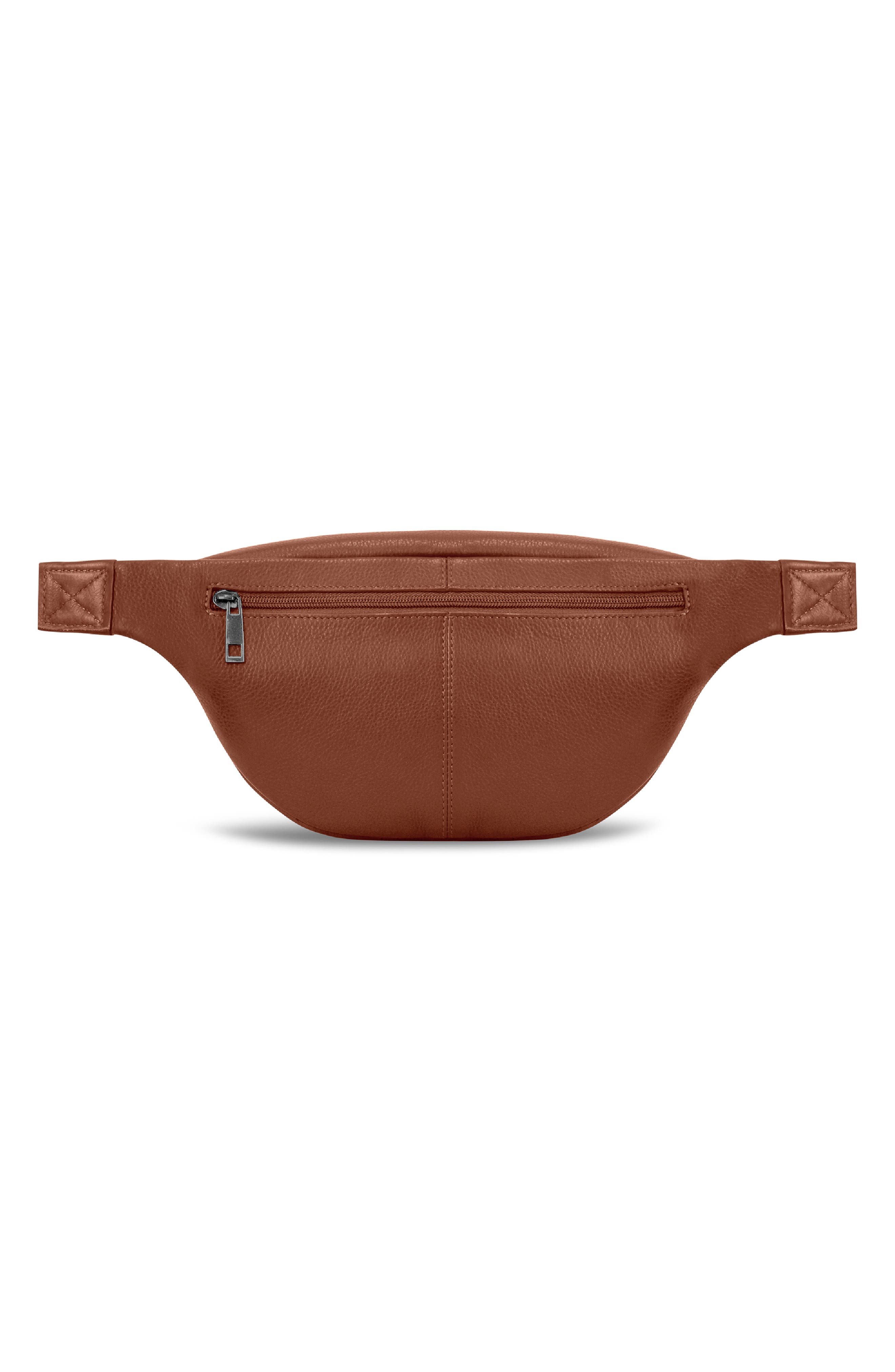 CHAMPS Onyx Leather Belt Bag