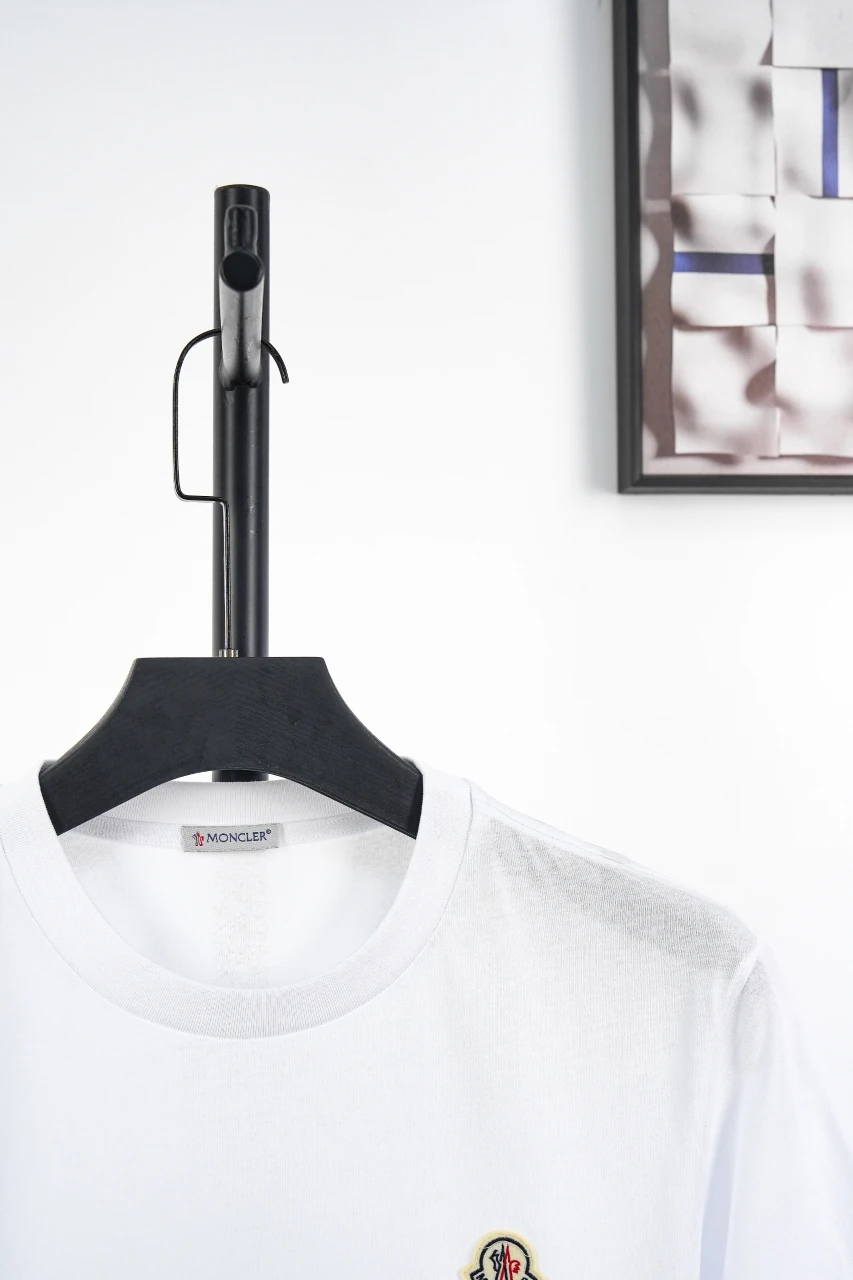 Moncler White Logo Crewneck T-Shirt product photo from LabelPicks