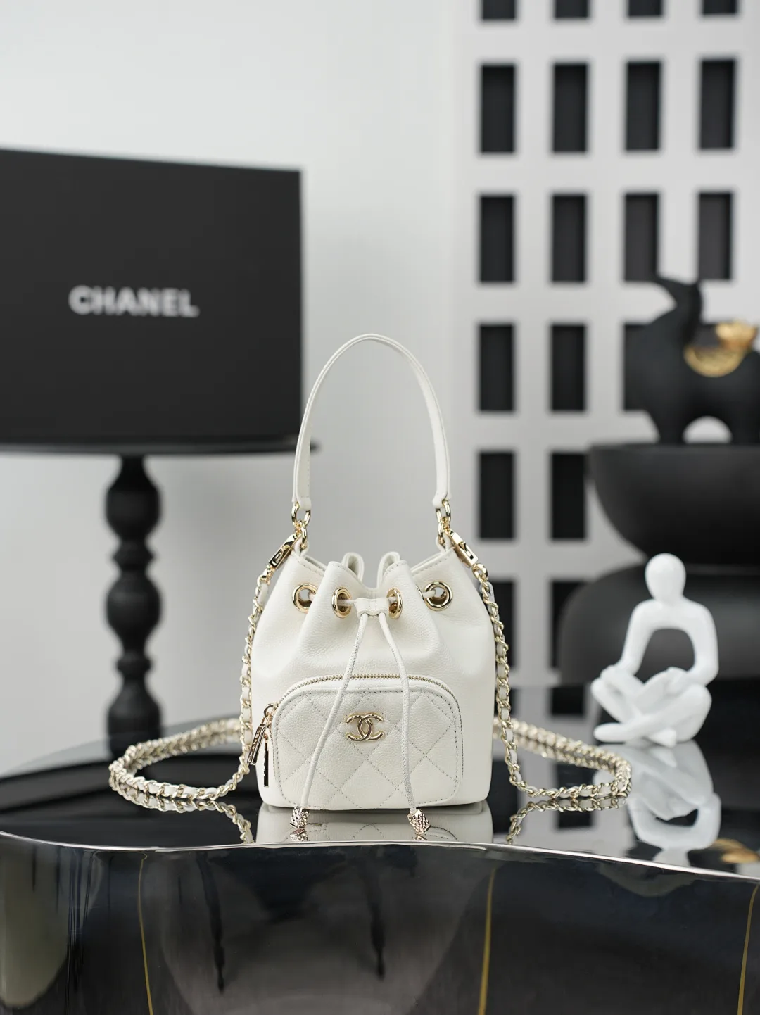 Chanel Quilted Leather Bucket Bag product photo from LabelPicks
