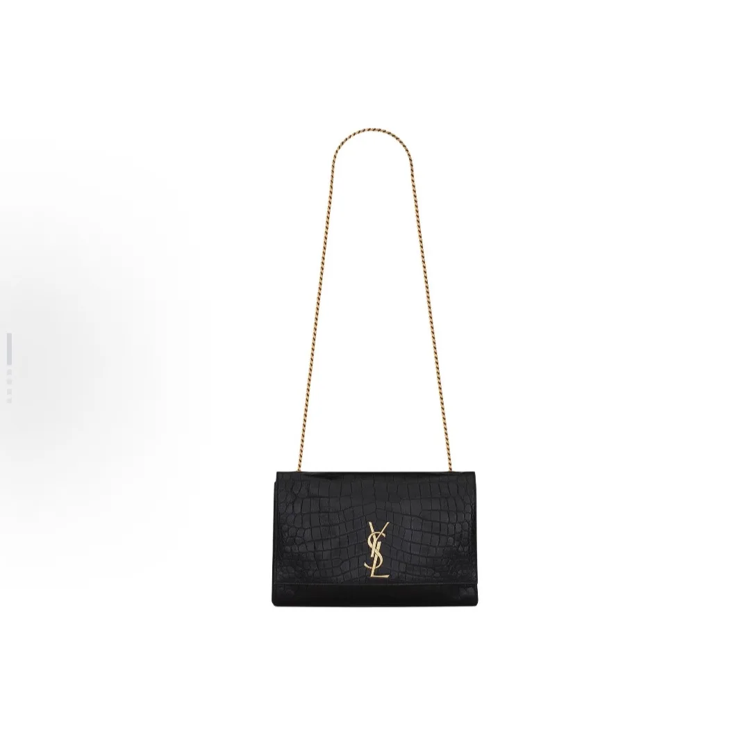 Saint Laurent Kate Black Suede Leather Shoulder Bag product photo from LabelPicks