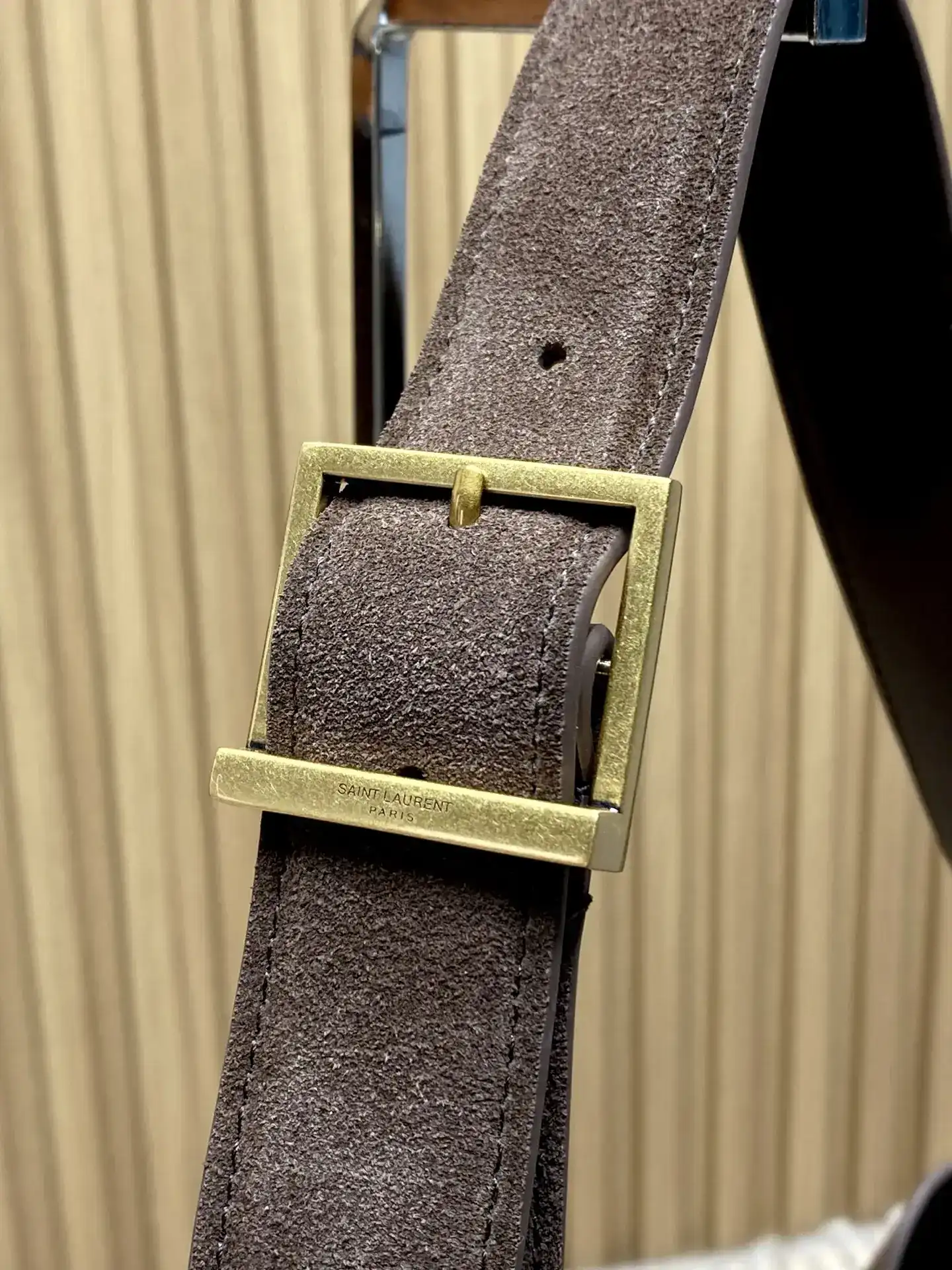 Saint Laurent Brown Suede Leather Hobo Bag product photo from LabelPicks