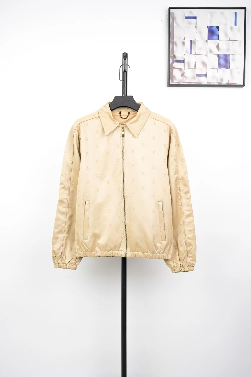 Louis Vuitton Khaki Lustrous Jacquard Zip Jacket product photo from LabelPicks