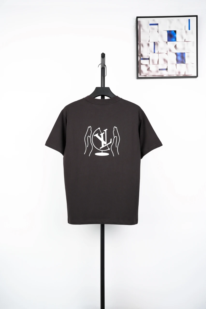 Louis Vuitton Black Axis Logo Print T-Shirt product photo from LabelPicks