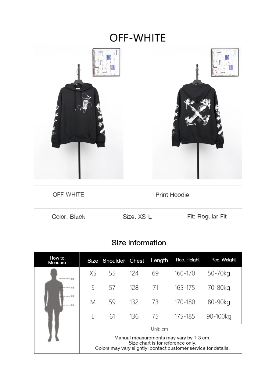 Off-White Black Headphone Arrow Graphic Hoodie product photo from LabelPicks