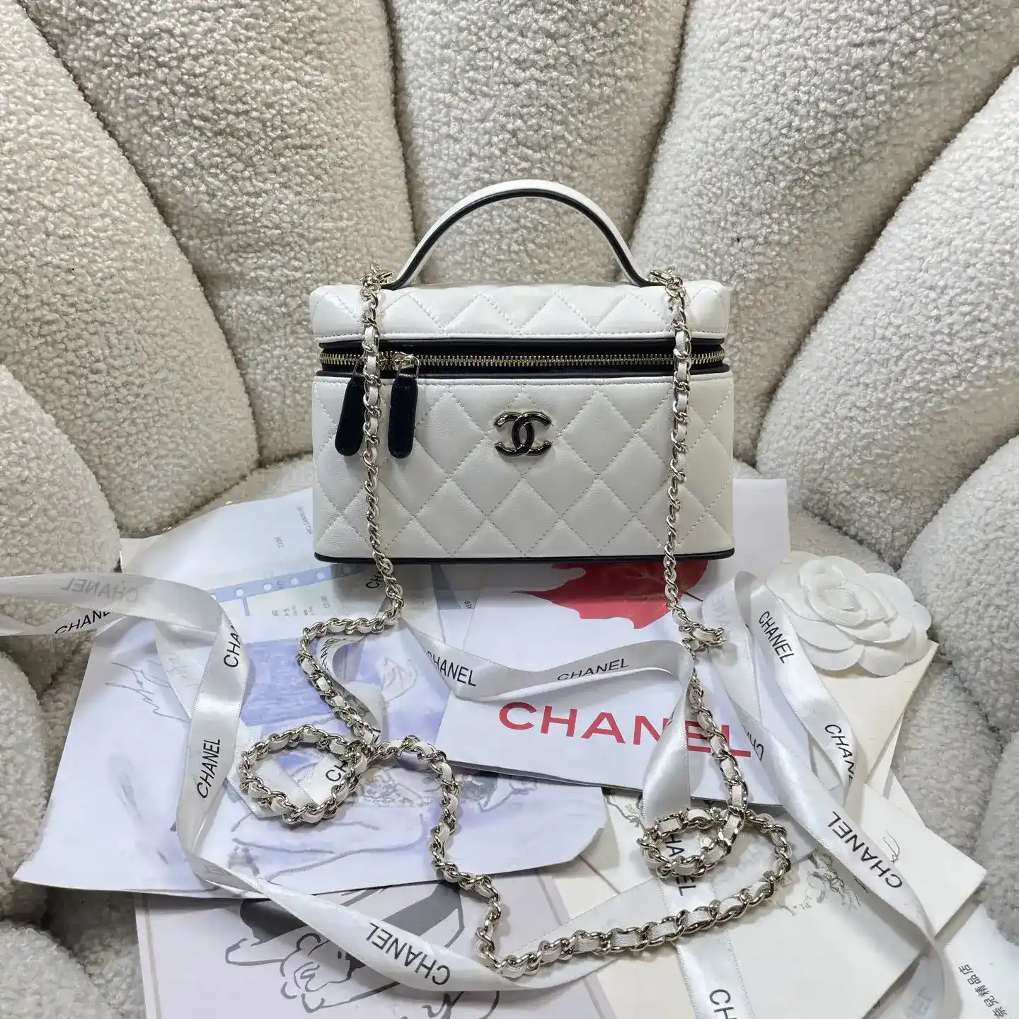 Chanel Grained Leather Top Handle Bag product photo from LabelPicks