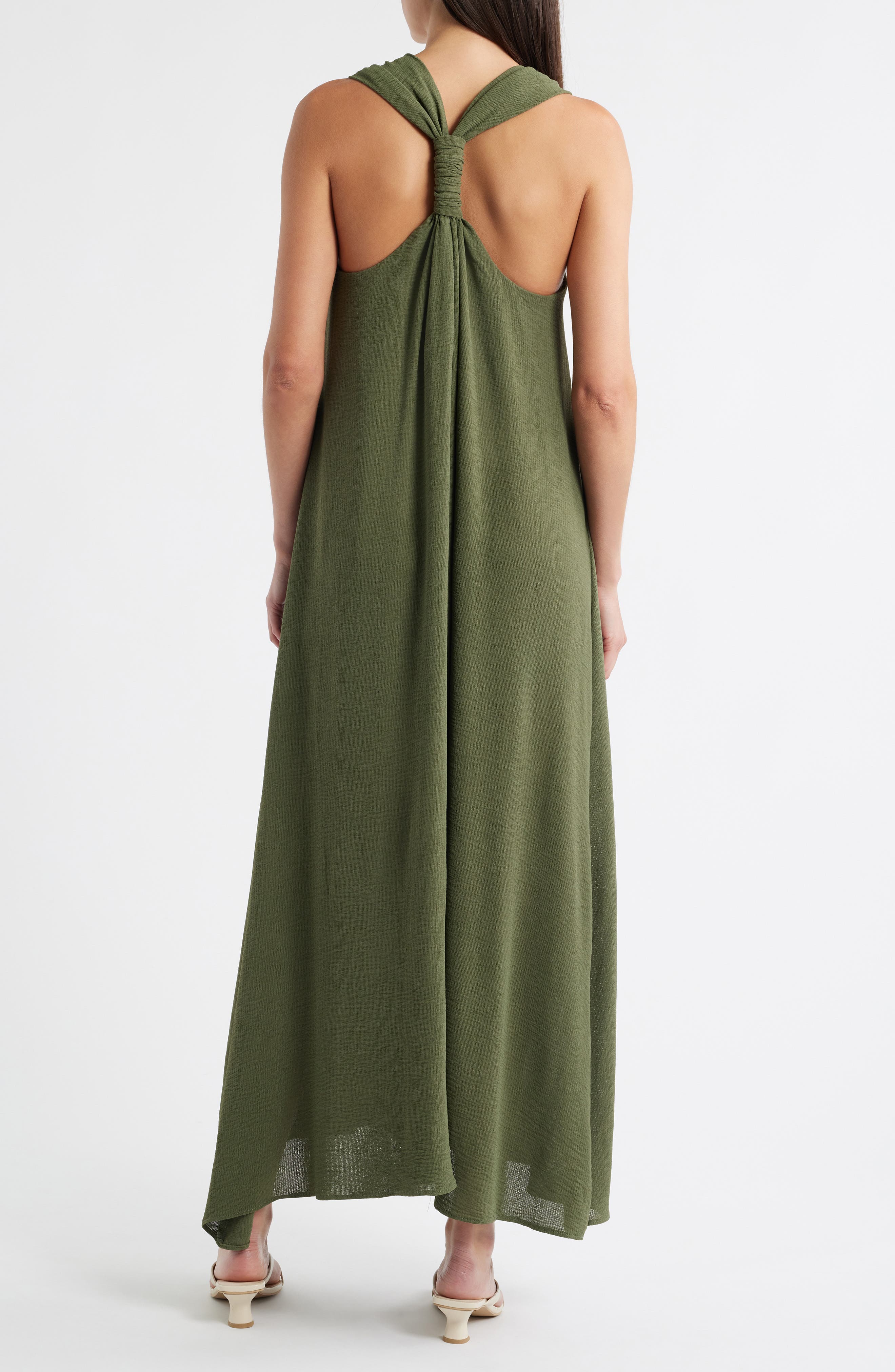 Halogen® Twist Back Sleeveless Maxi Dress