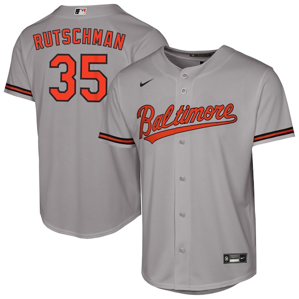 Adley Rutschman Baltimore Orioles Nike Youth Road Replica Jersey - Gray