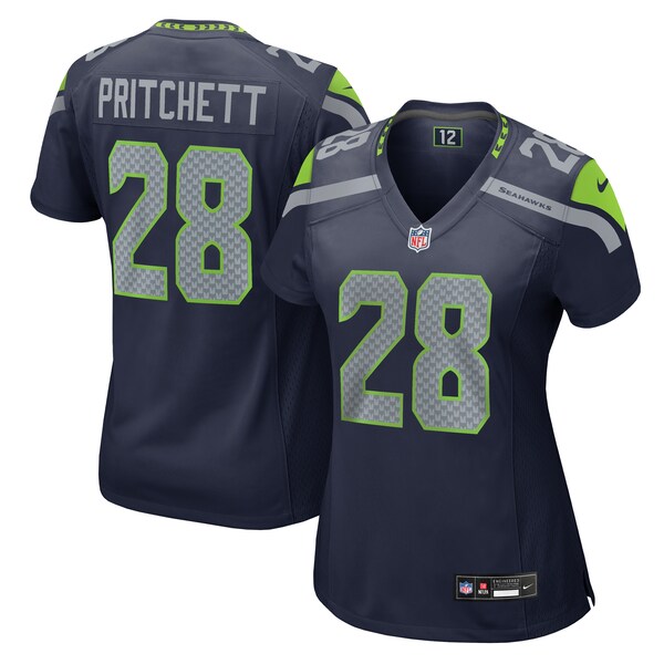 Nehemiah Pritchett Seattle Seahawks Nike Women's  Game Jersey -  College Navy