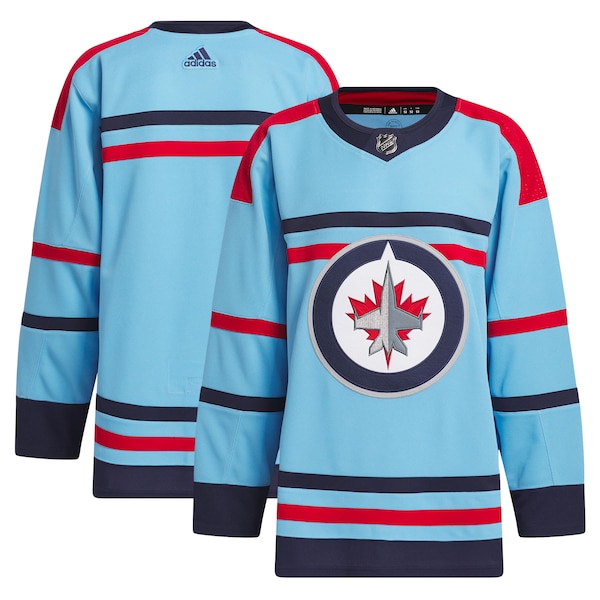 Winnipeg Jets adidas Anniversary Primegreen Authentic Jersey - Light Blue