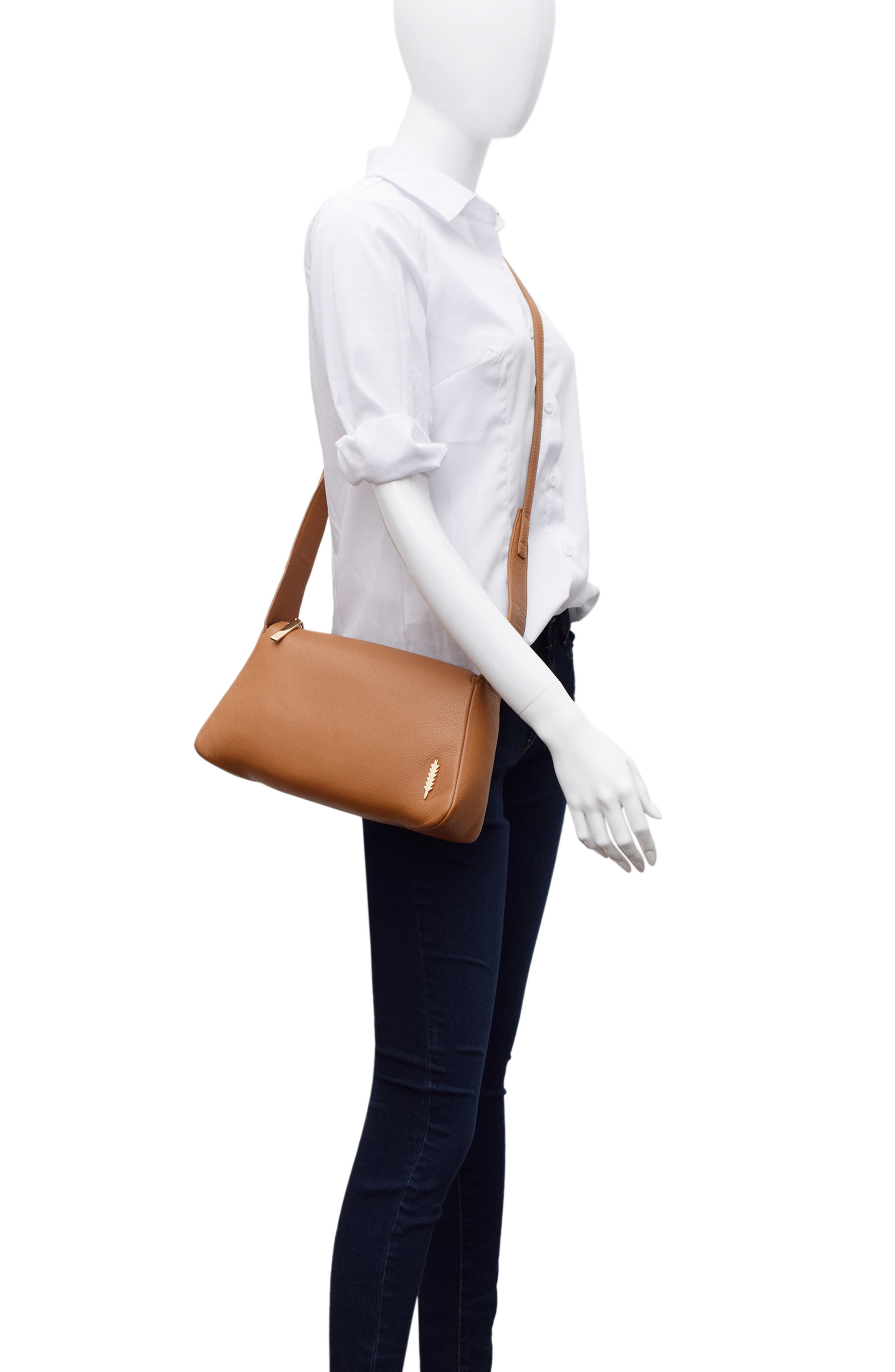 Thacker Dalia Pebbled Leather Crossbody Bag