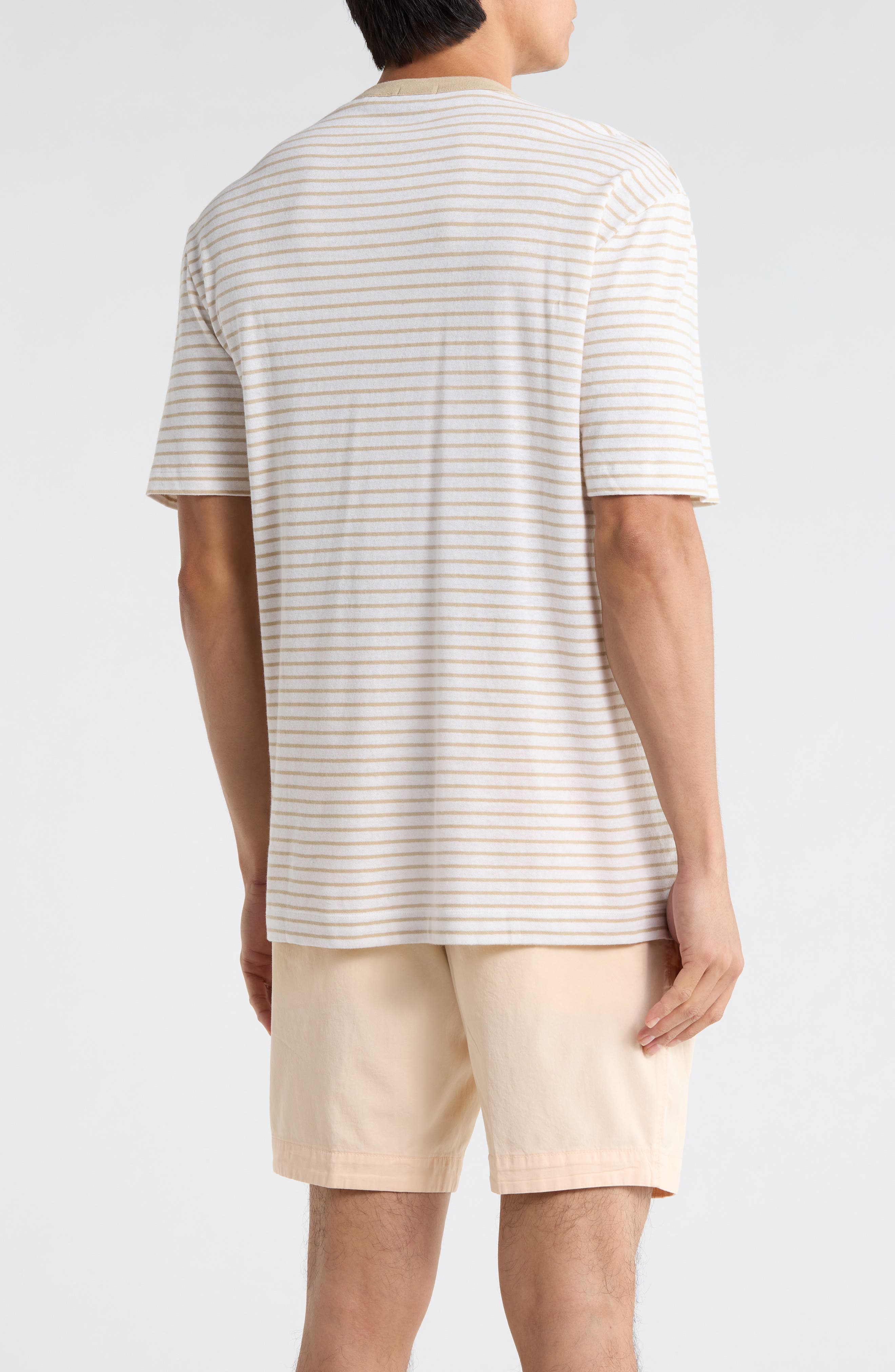 BOSS Taut Cotton & Linen Blend T-Shirt