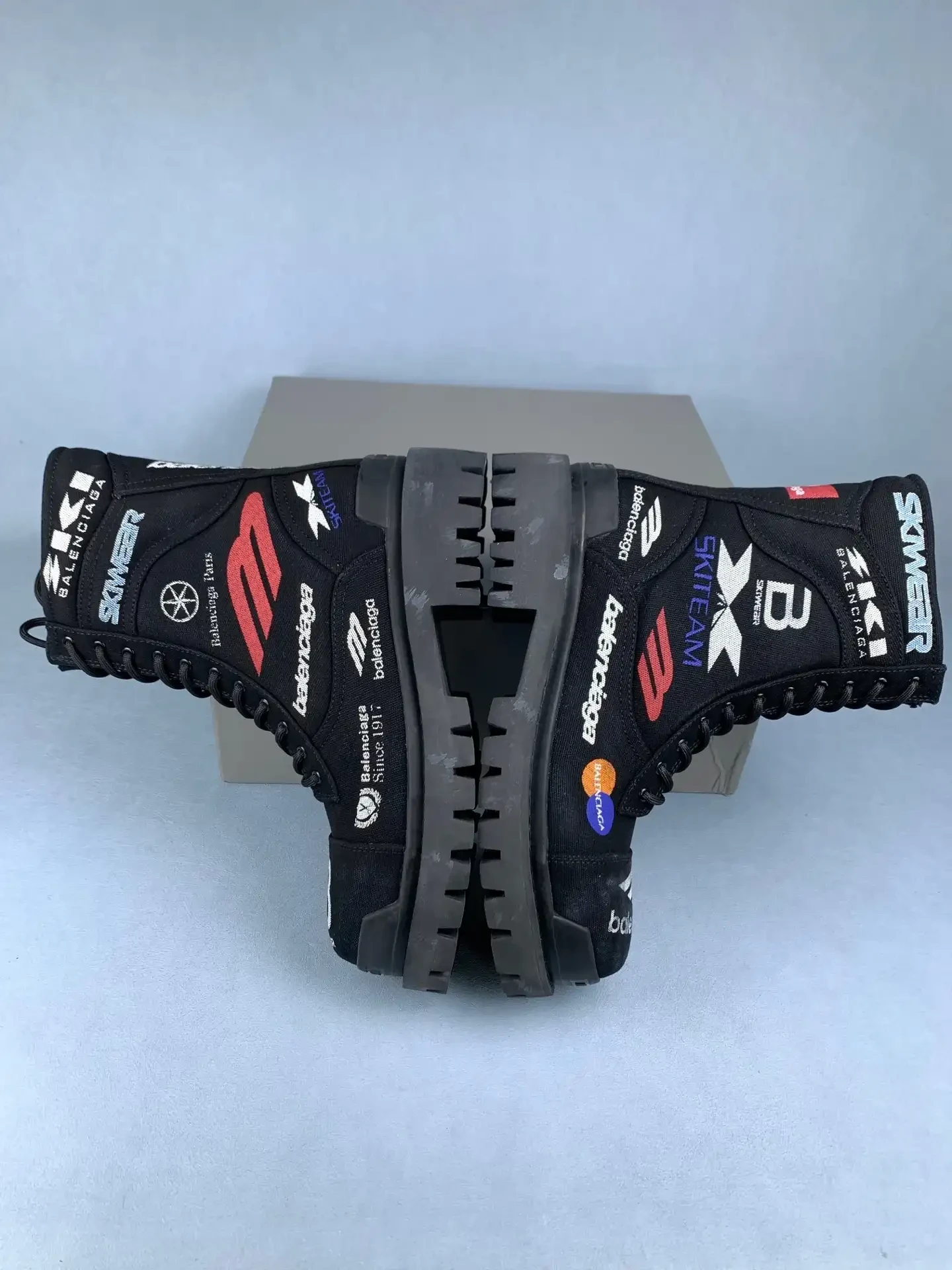 Combat Strike Boot in Black Graphic Print product photo from LabelPicks
