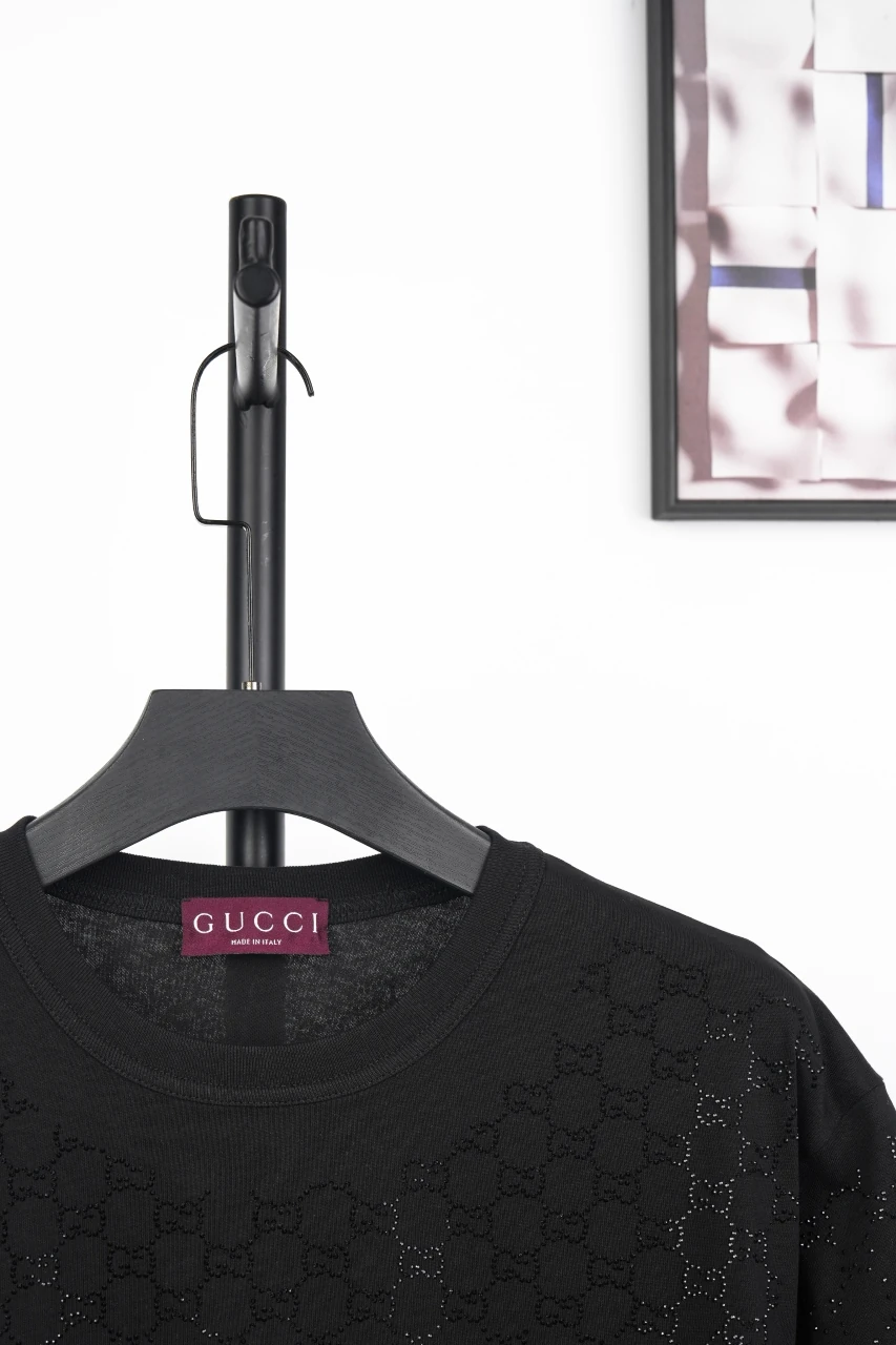 GUCCI Black Gradient Crystal GG T-Shirt product photo from LabelPicks