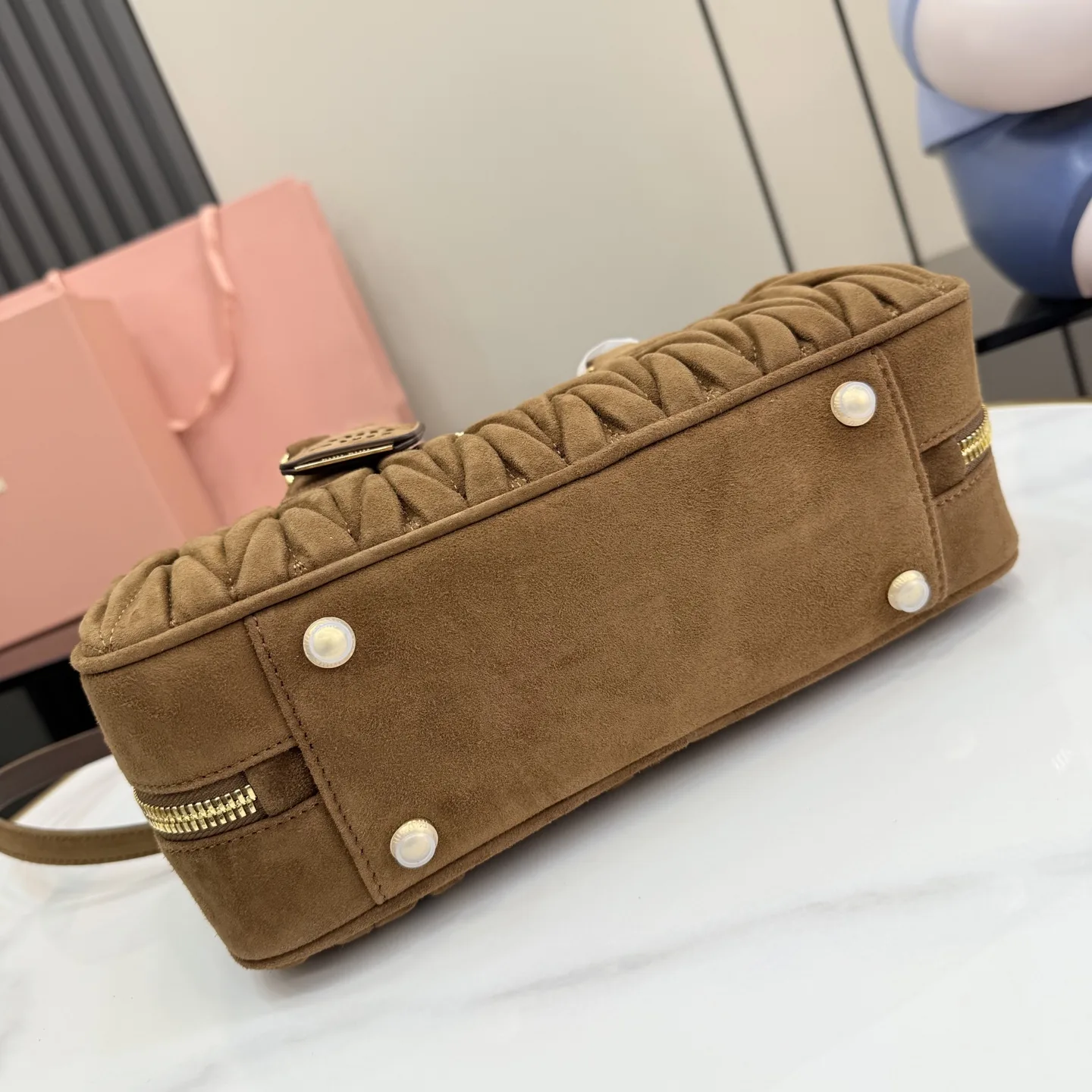 Miu Miu Matelasse Lambskin Top Handle Bag product photo from LabelPicks
