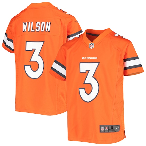 Russell Wilson Denver Broncos Nike Youth Game Jersey - Orange/Navy/White