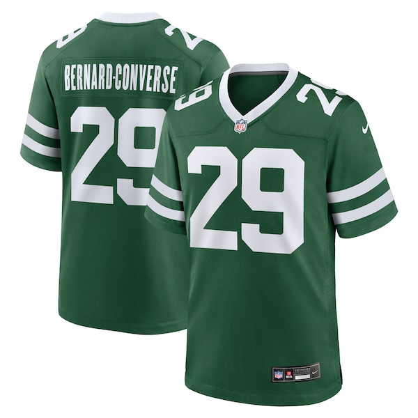 Jarrick Bernard-Converse New York Jets Nike Team Game Jersey - Legacy Green