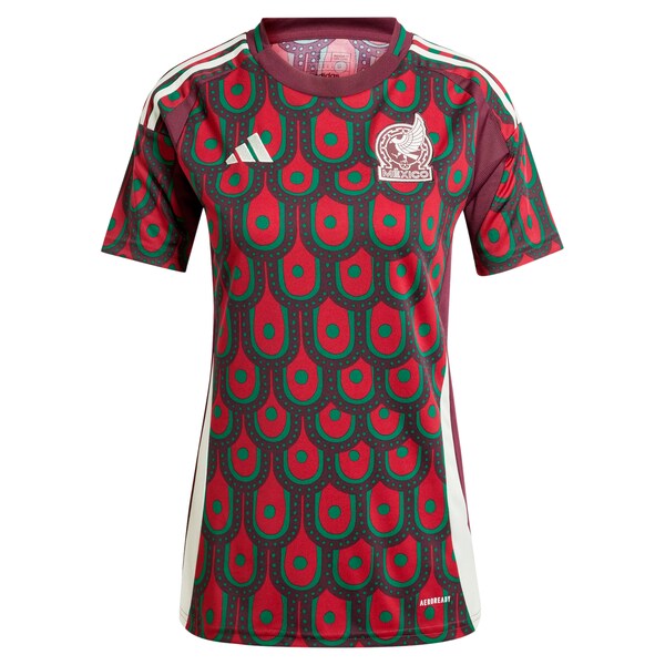 Mexico National Team adidas Women's 2024 Home Replica Jersey - Burgundy