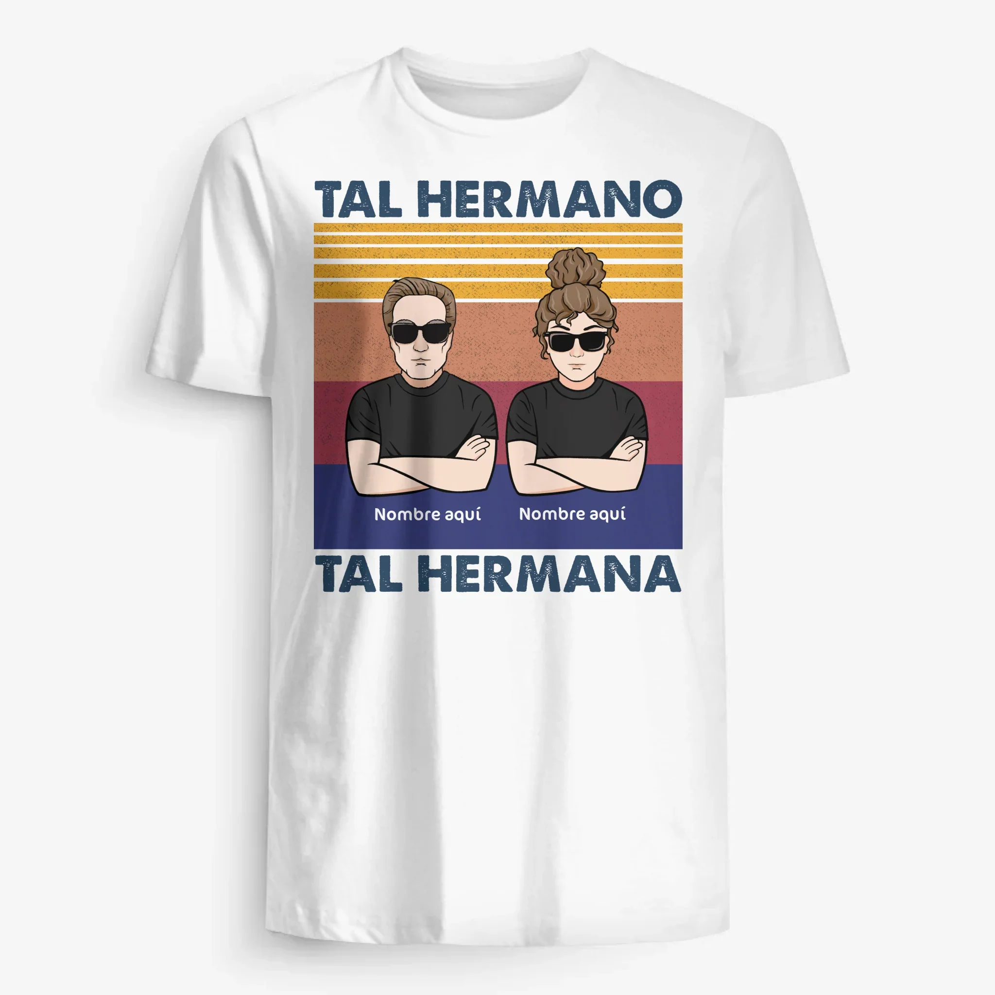 Personalizar Camisetas Para Hermano y Hermana | Personalizado Regalos Para Familia | Tal Hermano Tal Hermana