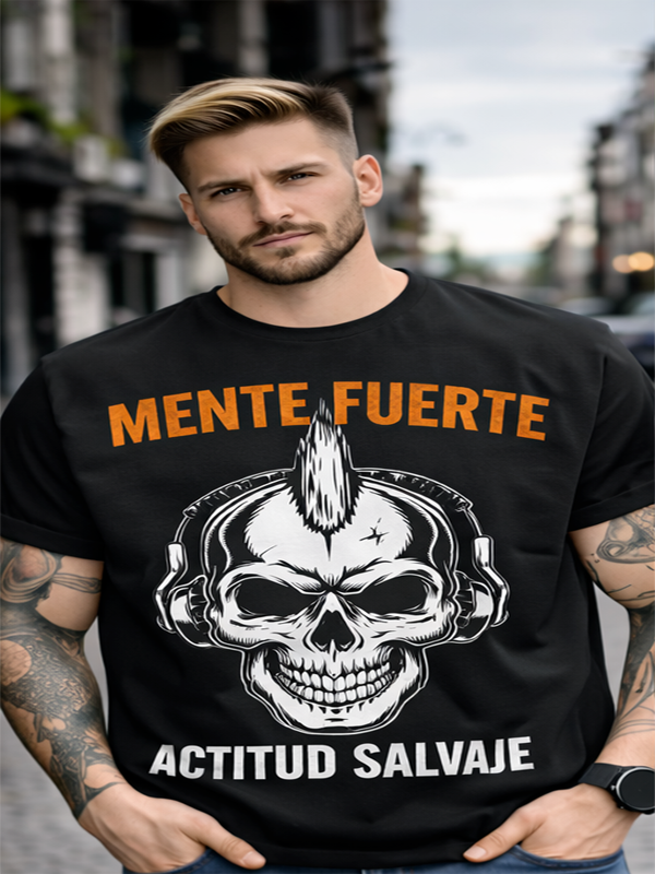 Remera Calavera Punk con Auriculares | Estilo Urbano Unisex