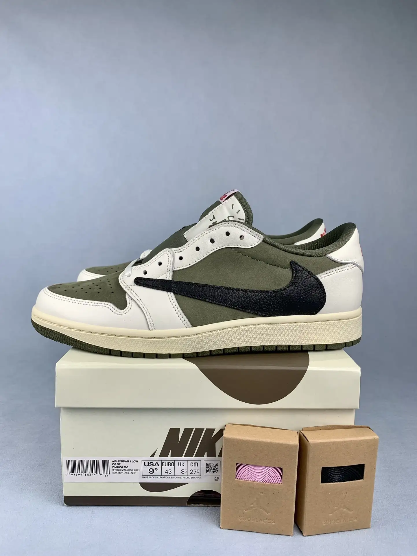 Travis Scott x Air Jordan 1 Low OG “Medium Olive” Shoes product photo from LabelPicks