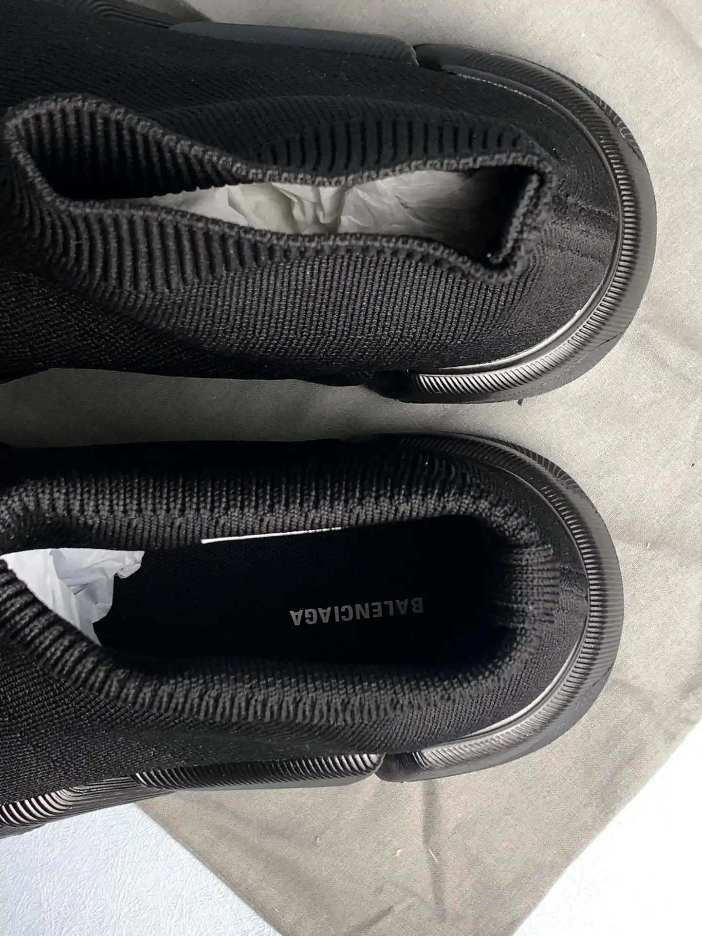 Balenciaga Speed 2.0 Recycled Knit Sneaker in Black product photo from LabelPicks