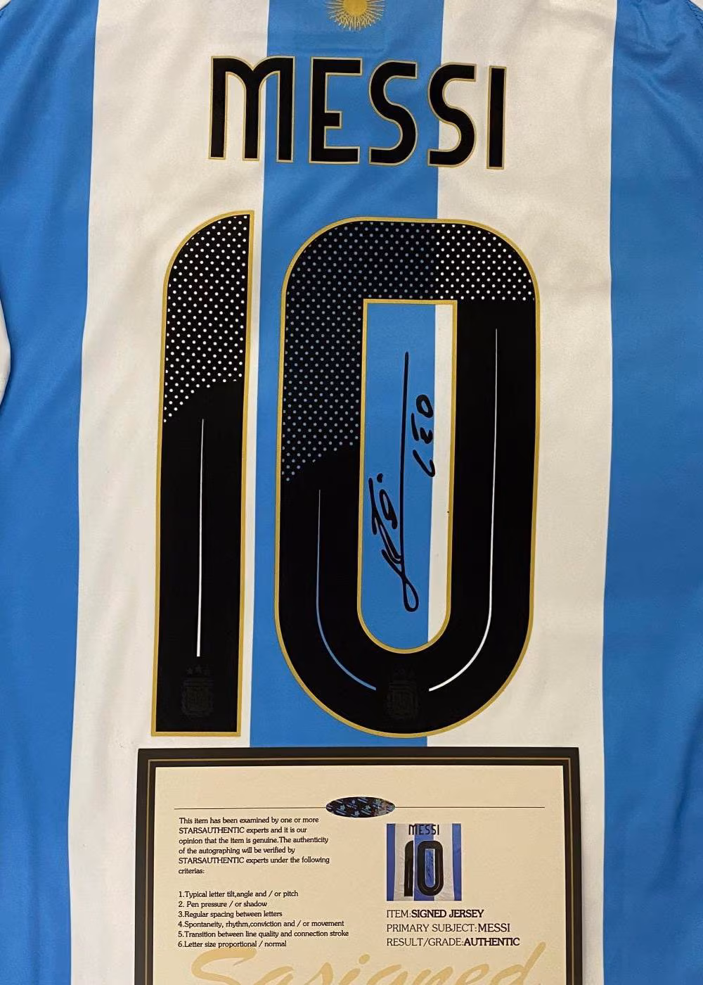 Lionel Messi SIGNED Argentina 24/25 Home Jersey/Shirt - COA - 2024