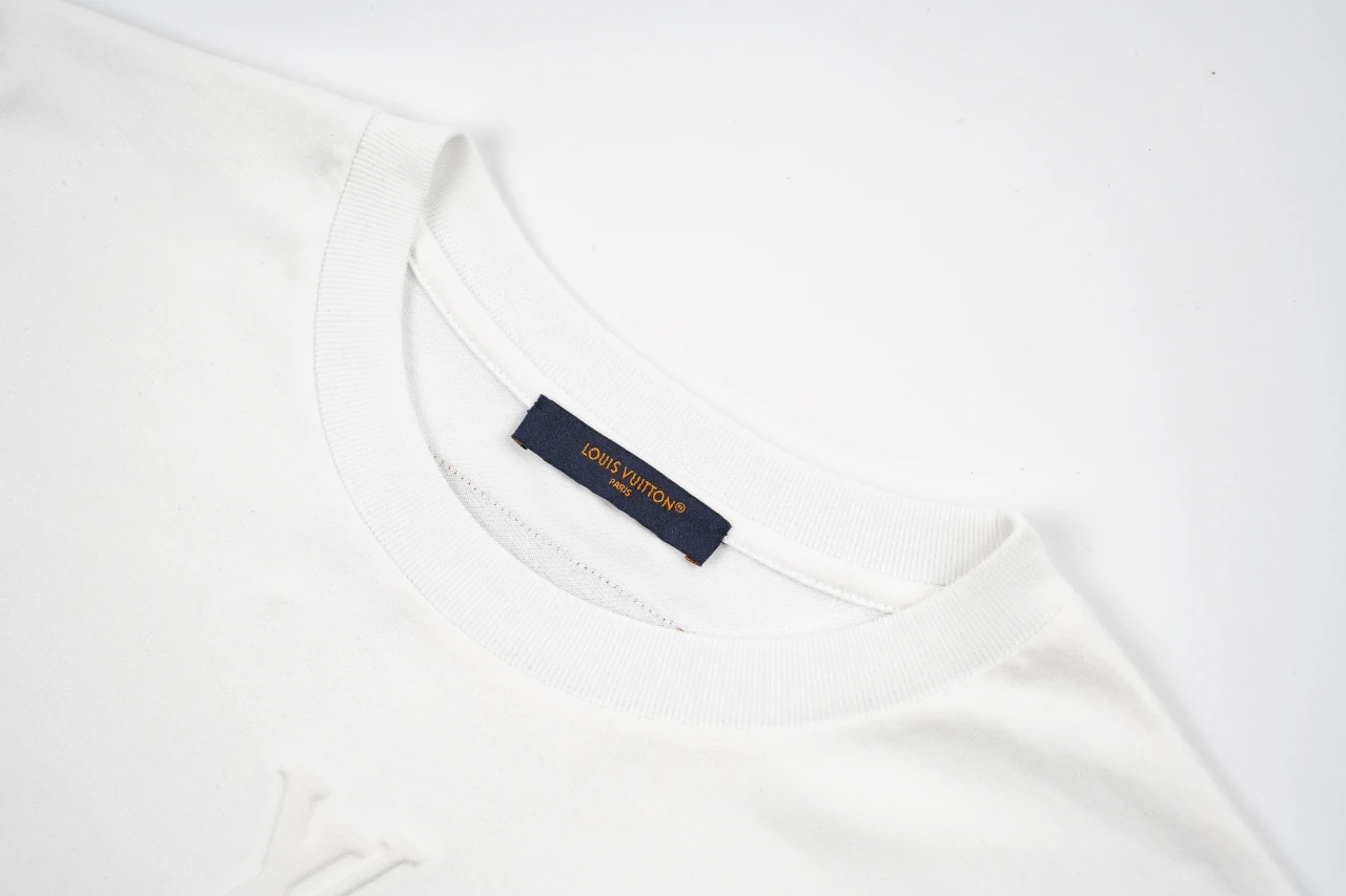 Louis Vuitton White Embossed T-Shirt product photo from LabelPicks