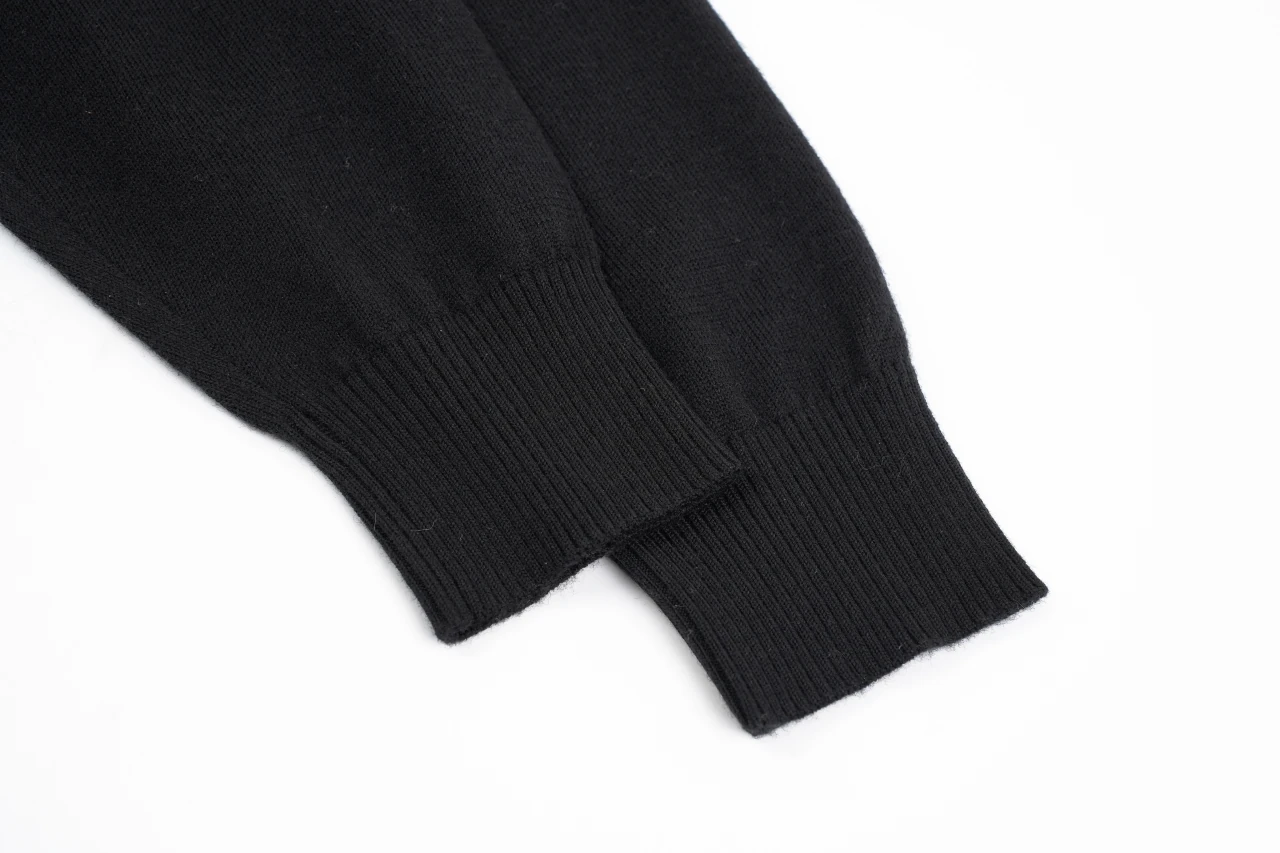 Fendi Black Embossed FF Wool Crewneck Sweater product photo from LabelPicks
