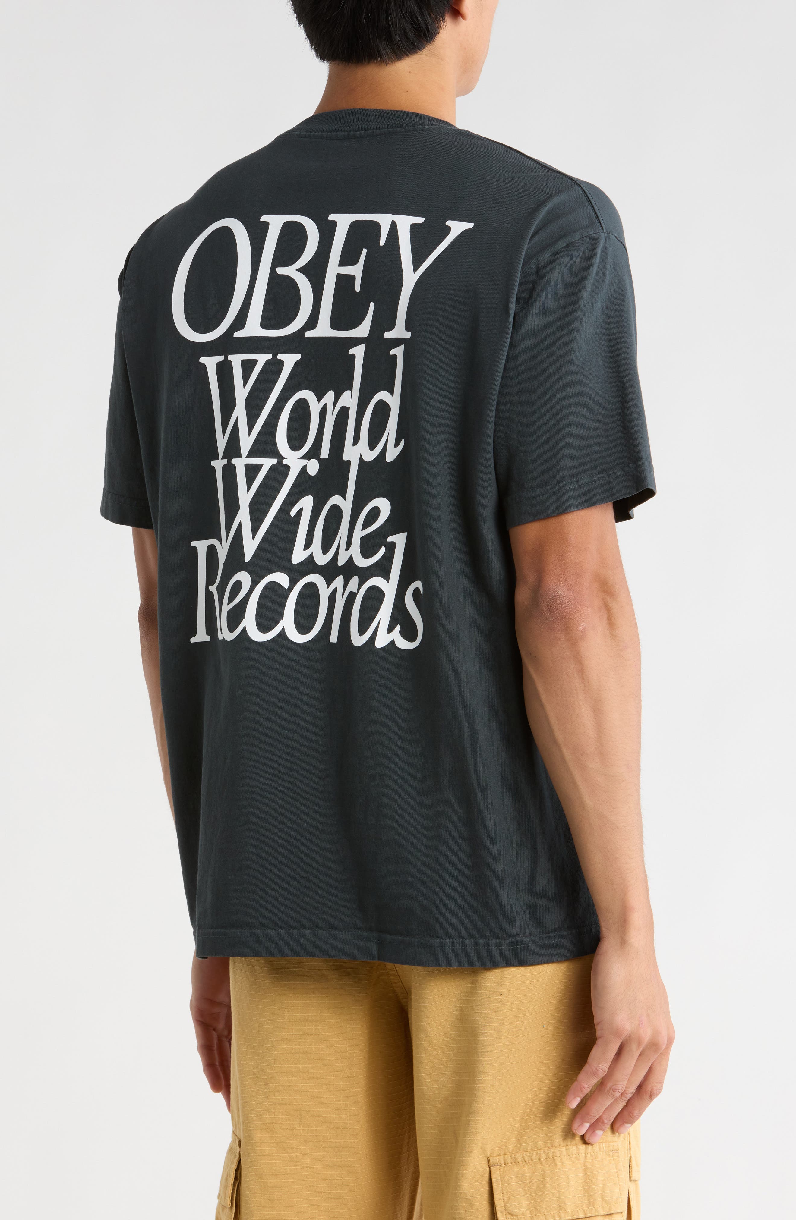 Obey Worldwide Records Graphic T-Shirt