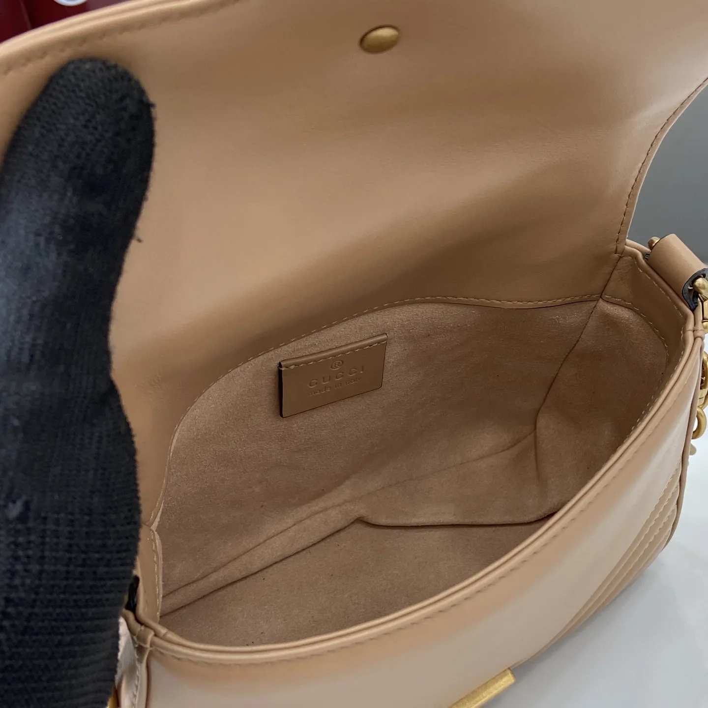 Gucci Beige Marmont GG Supreme Canvas Top Handle Bag product photo from LabelPicks