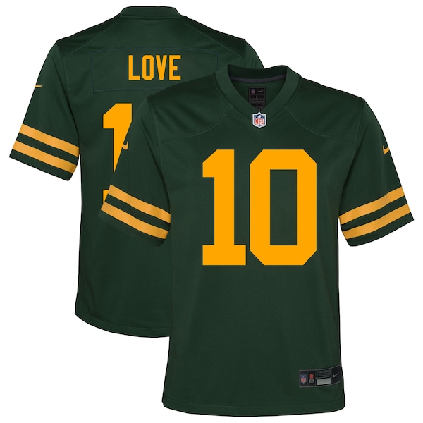 Jordan Love Green Bay Packers Nike Youth Alternate Game Jersey - Green
