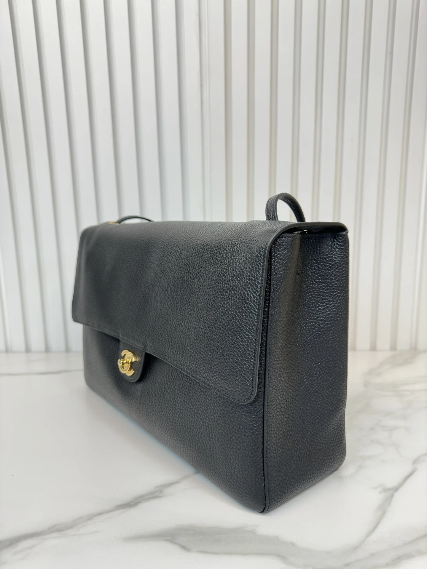 Chanel Grained Leather Classic Flap Shoulder Bag product photo from LabelPicks