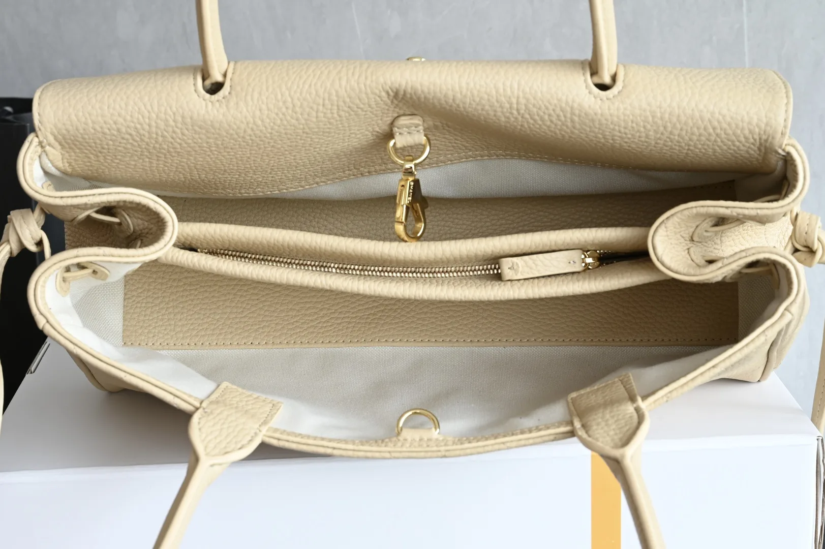 Chanel Beige Calfskin Top Handle Bag product photo from LabelPicks